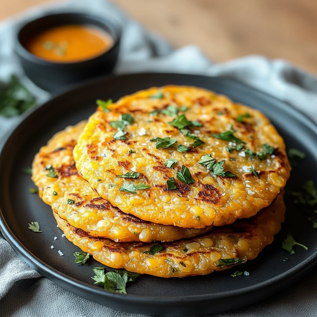 Savory Red Lentil Pancakes