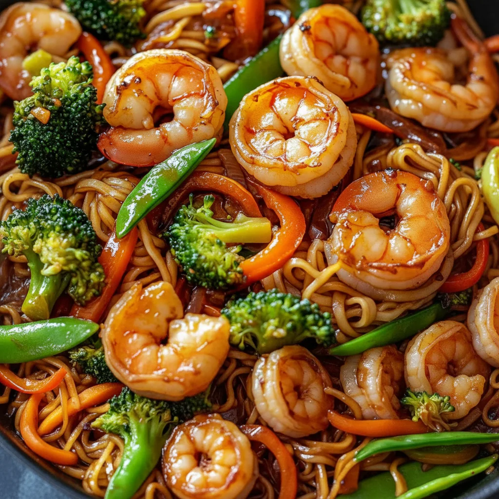 Shrimp Stir Fry Noodles