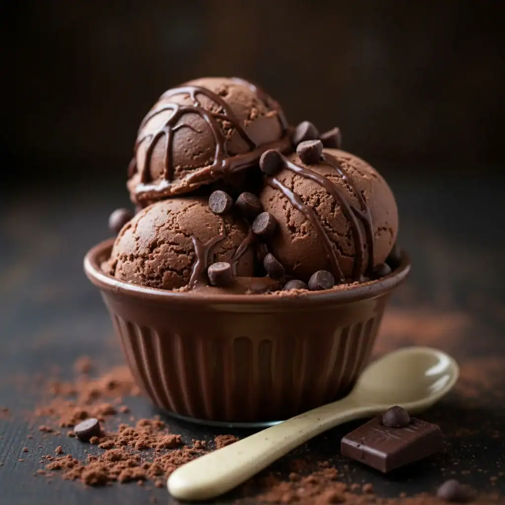 Chocolate Ice Cream Bowl