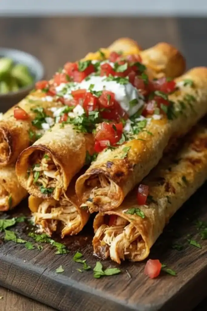 Crispy Chicken Flautas