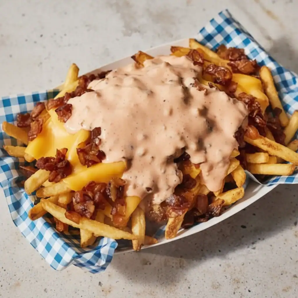 French Fries with Cheese Animal Style