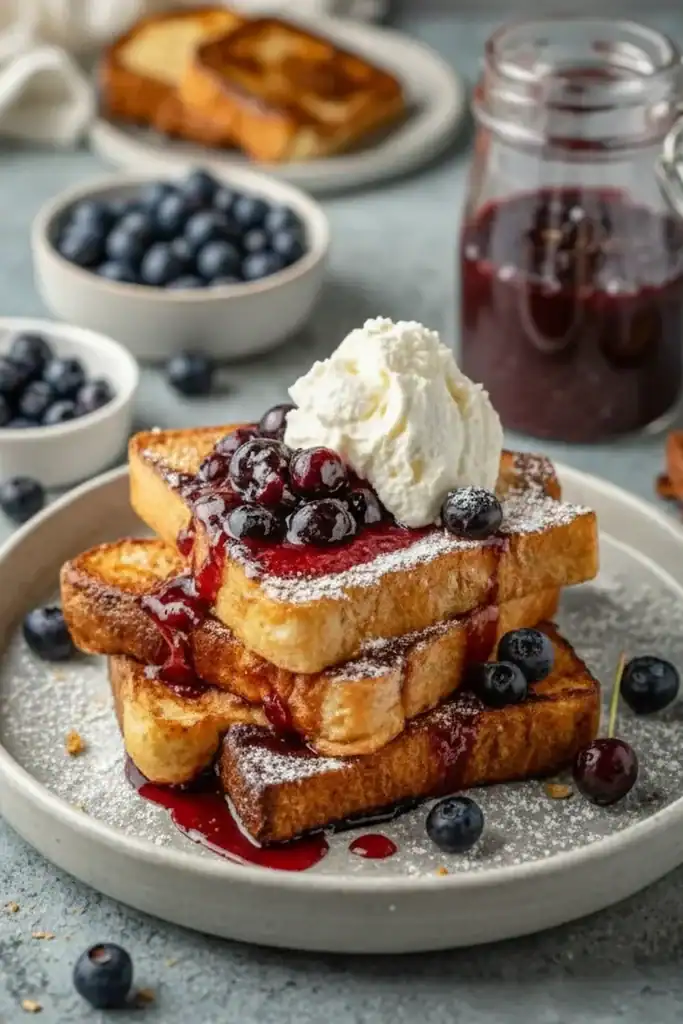 French Toast With Blueberries