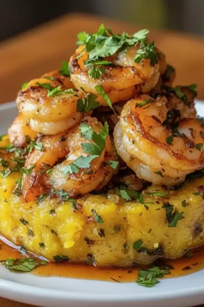Garlic Shrimp Mofongo