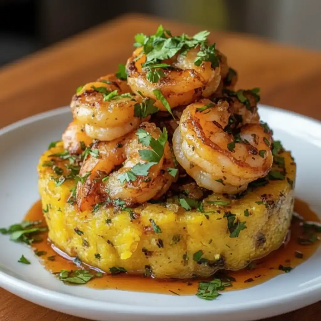 Garlic Shrimp Mofongo Puerto Rican Style