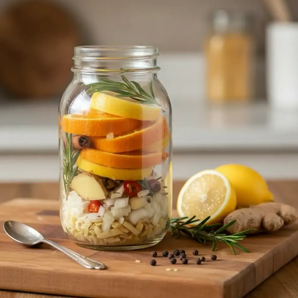 Homemade Fire Cider Immune Booster