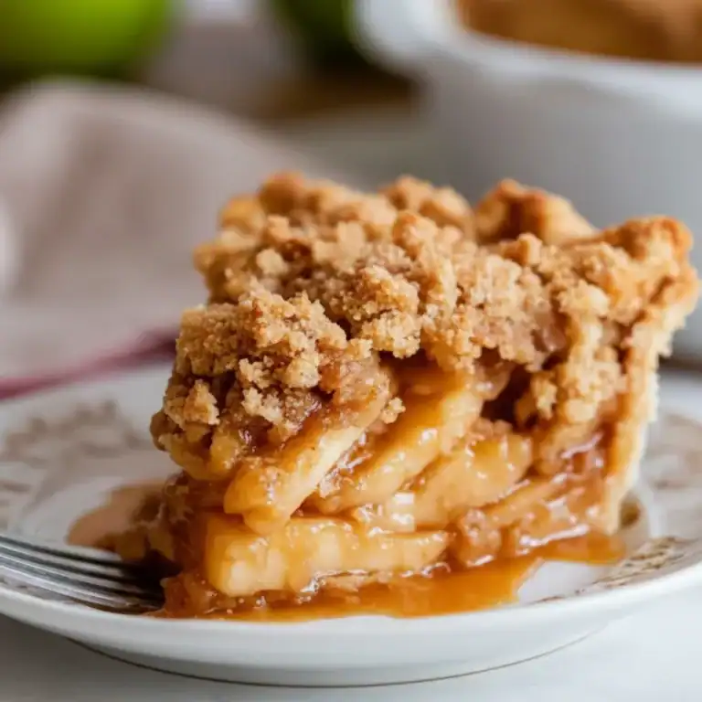 Traditional Dutch Apple Pie Streusel Topping