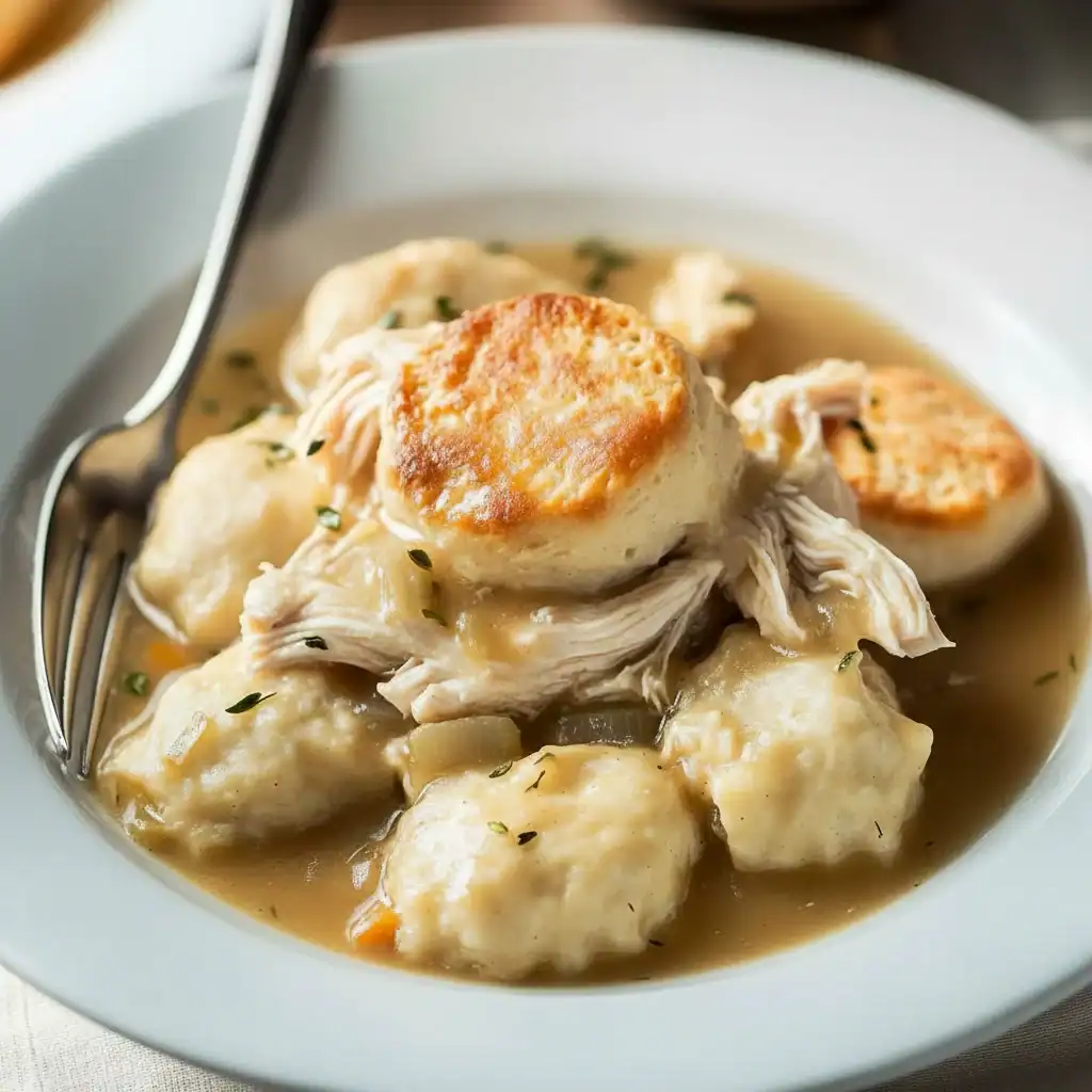 Cozy Chicken And Dumplings With Biscuits Recipe