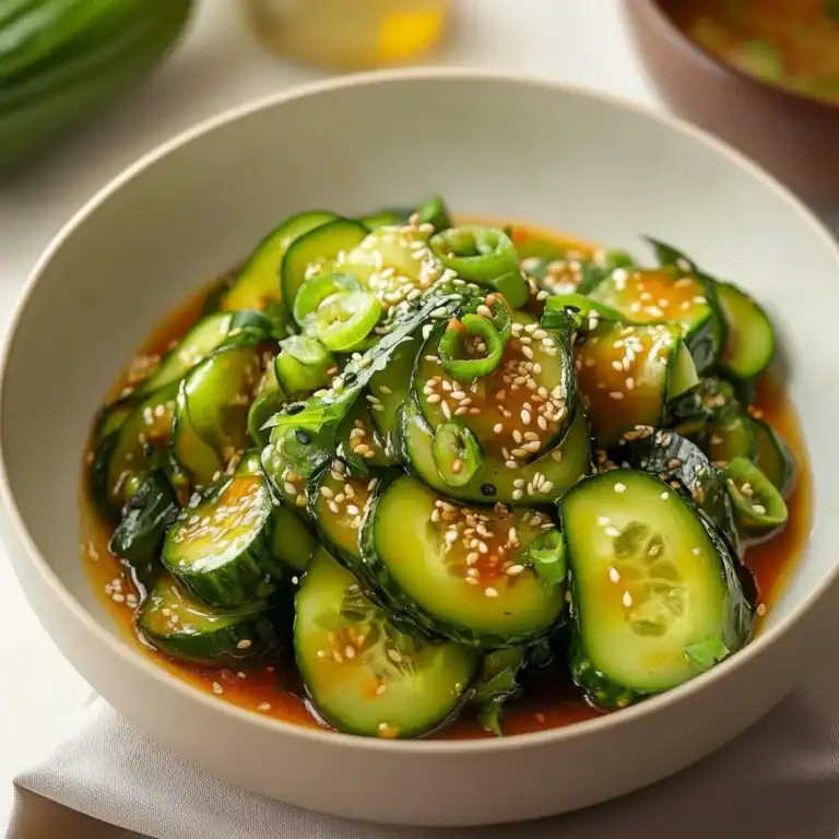 Crisp Asian Cucumber Salad Recipe