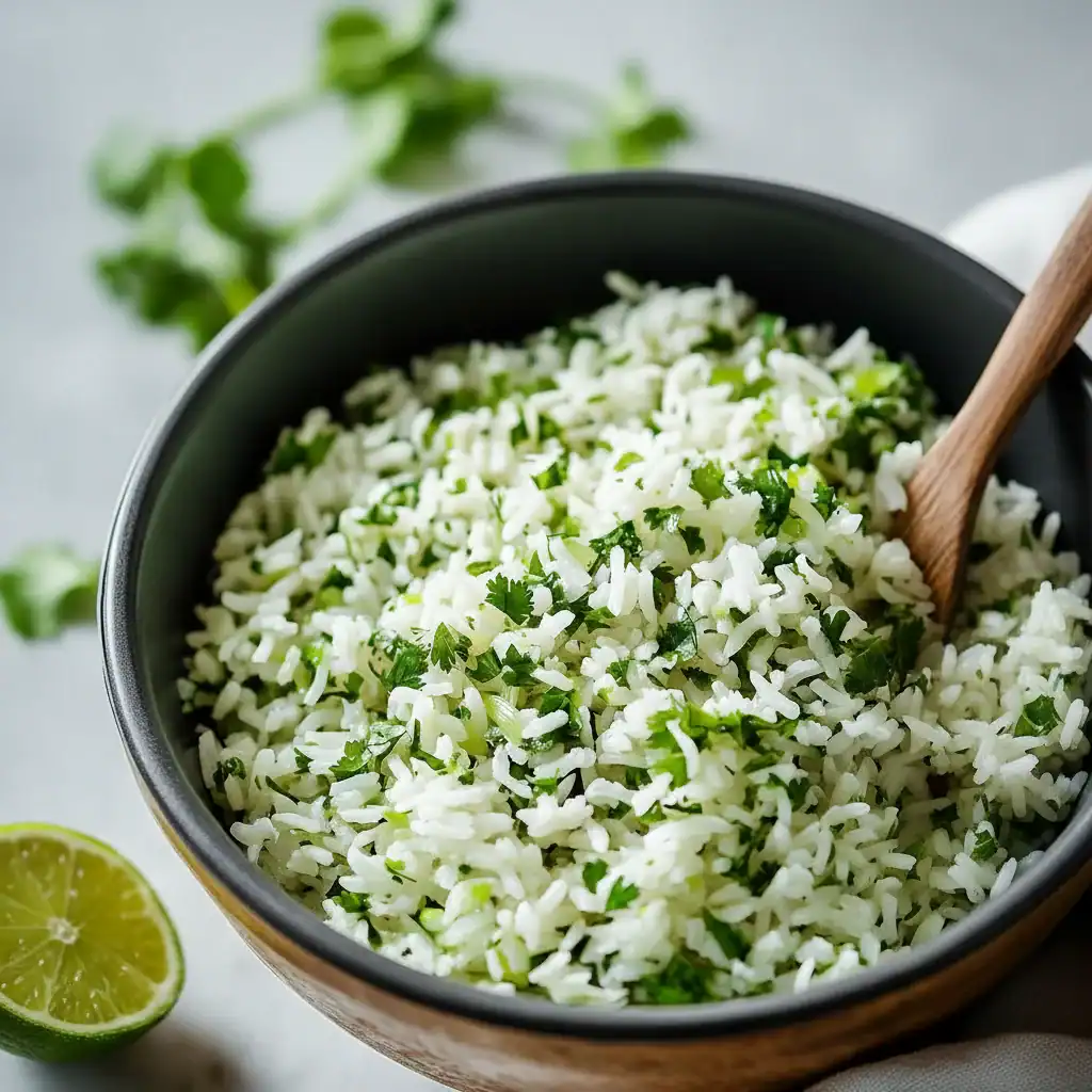 Fluffy Cilantro Lime Rice Recipe Side
