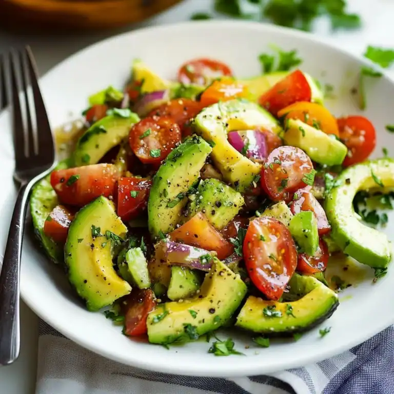 Fresh Avocado Salad Recipe Side