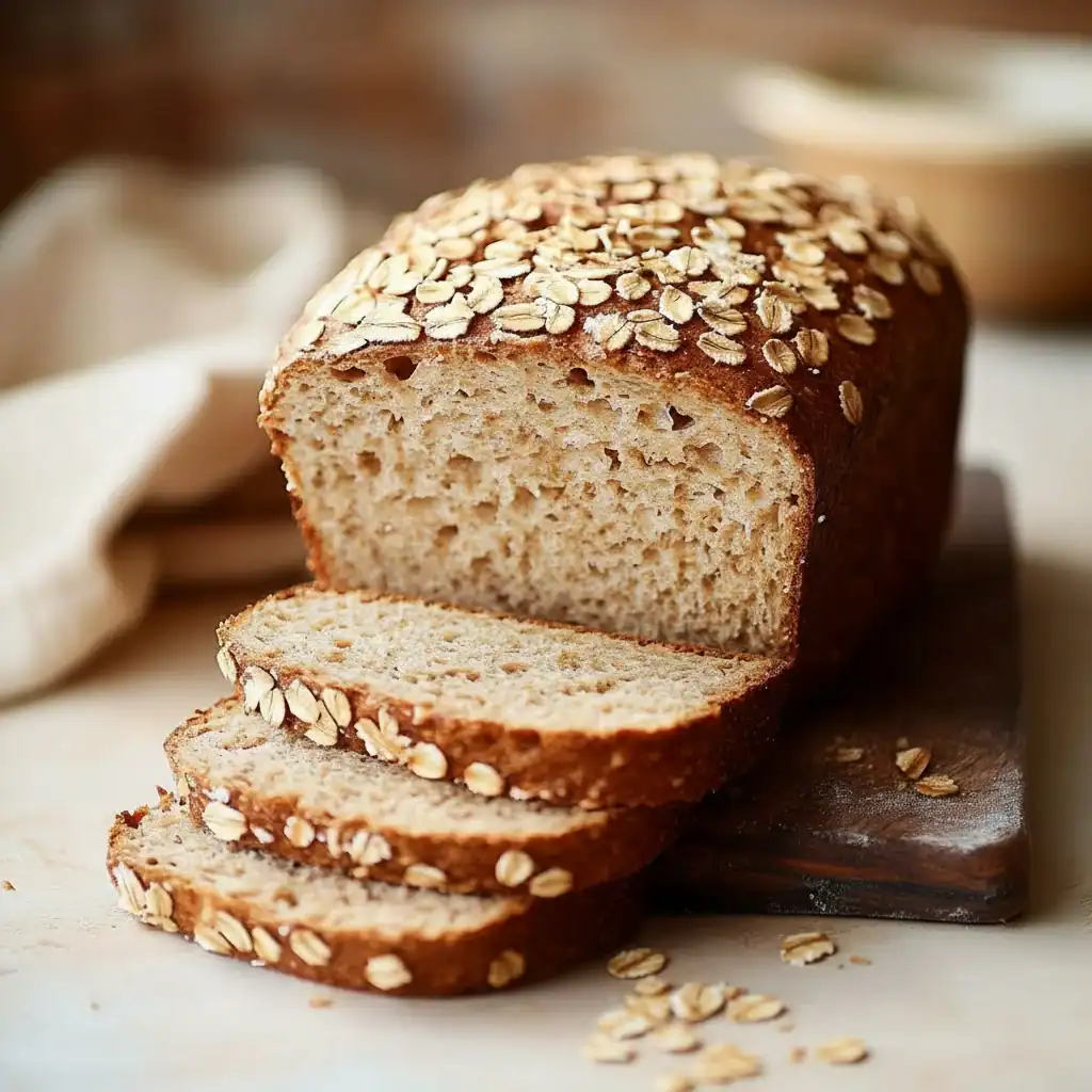 Hearty Oatmeal Bread Recipe Loaf