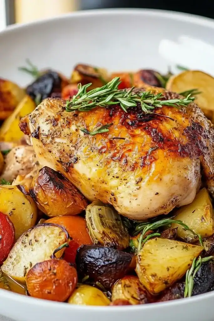 Roasted Chicken And Vegetables Recipe