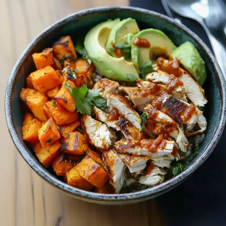 Chicken Sweet Potato Bowl Recipe for Meal Prep