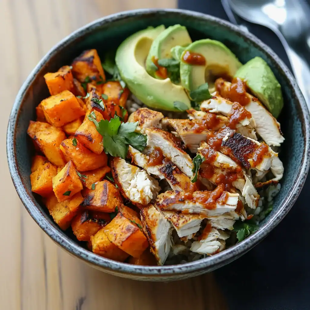 Chicken Sweet Potato Bowl Recipe for Meal Prep