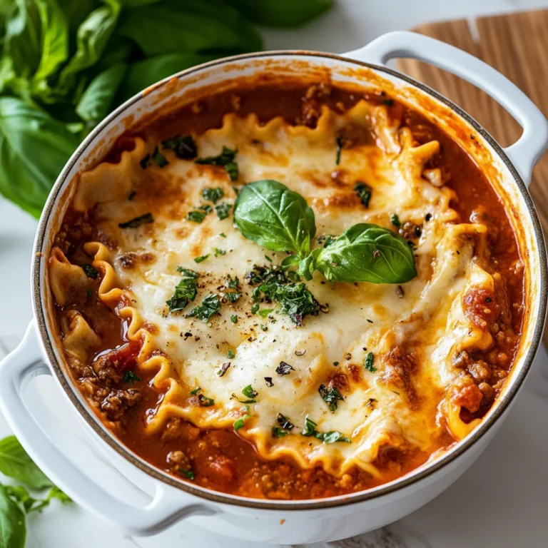 Comforting Lasagna Soup for a Chilly Night