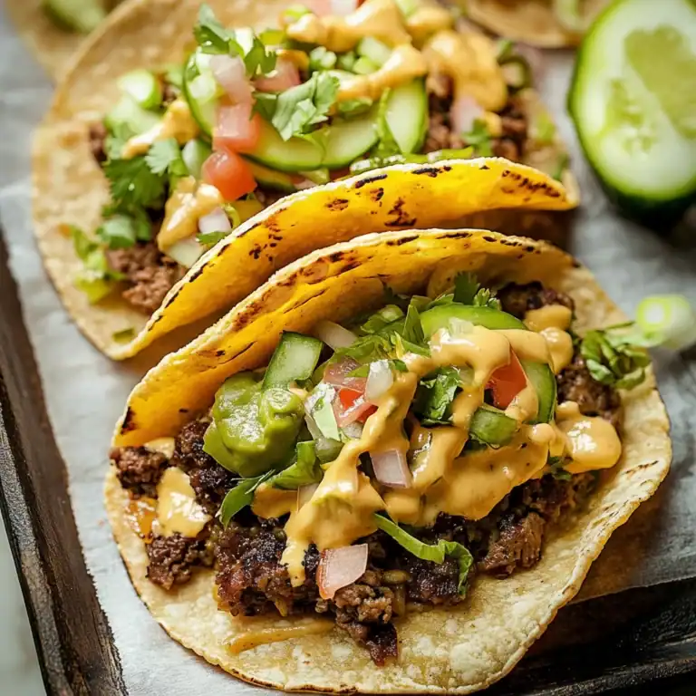 Fun Smash Burger Tacos Recipe for Dinner