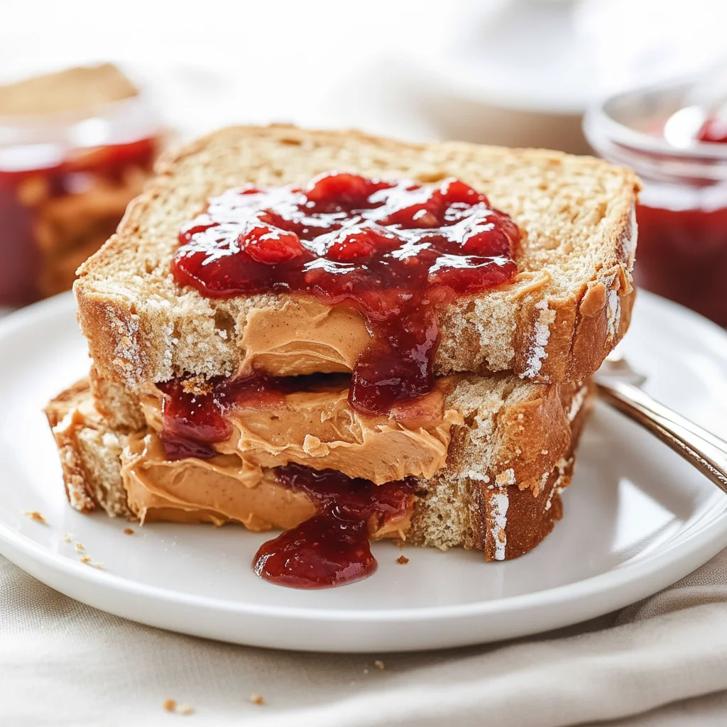 Gourmet Peanut Butter and Jelly Sandwich Recipe