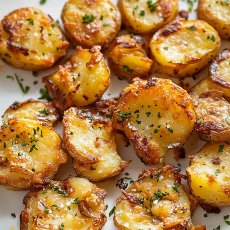 Oven Crispy Smashed Potatoes for a Side Dish