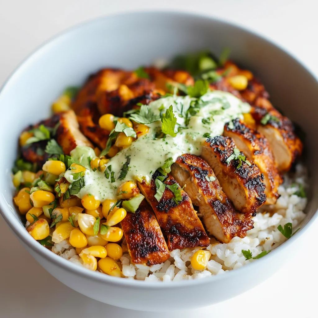 Protein Packed Street Corn Chicken Bowl Recipe