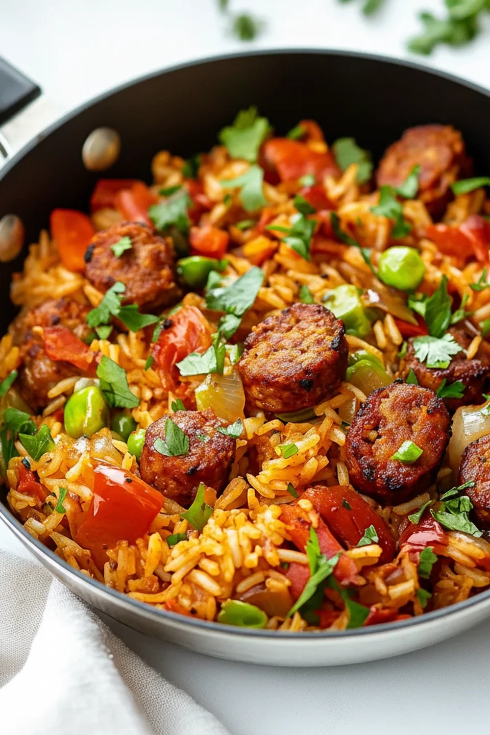 Cajun Sausage and Rice Skillet