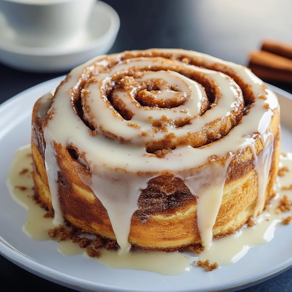 Swirled Cinnamon Roll Cake Recipe for Breakfast