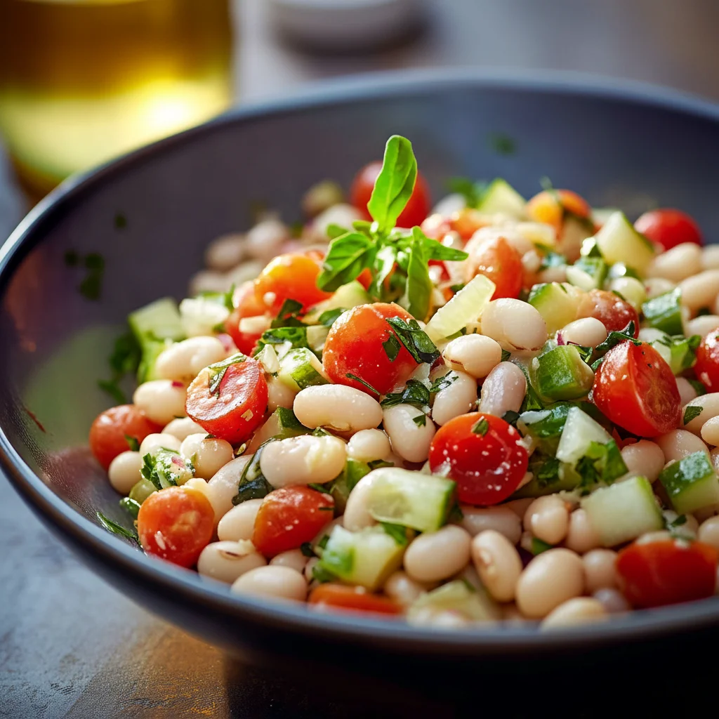 Vibrant White Bean Salad Recipe with Herbs